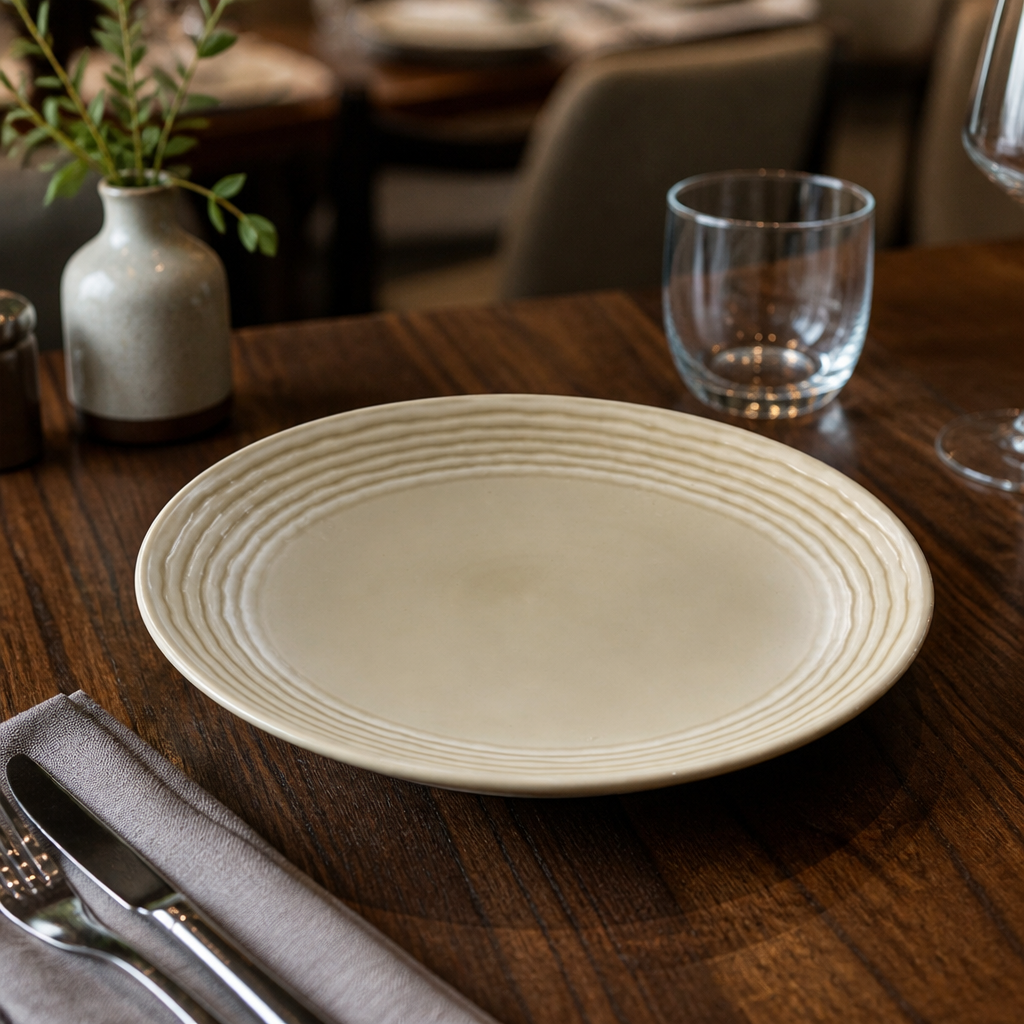 Norse Linen Deep Coupe Plate 254mm China for Professional Use (Pack of 12)