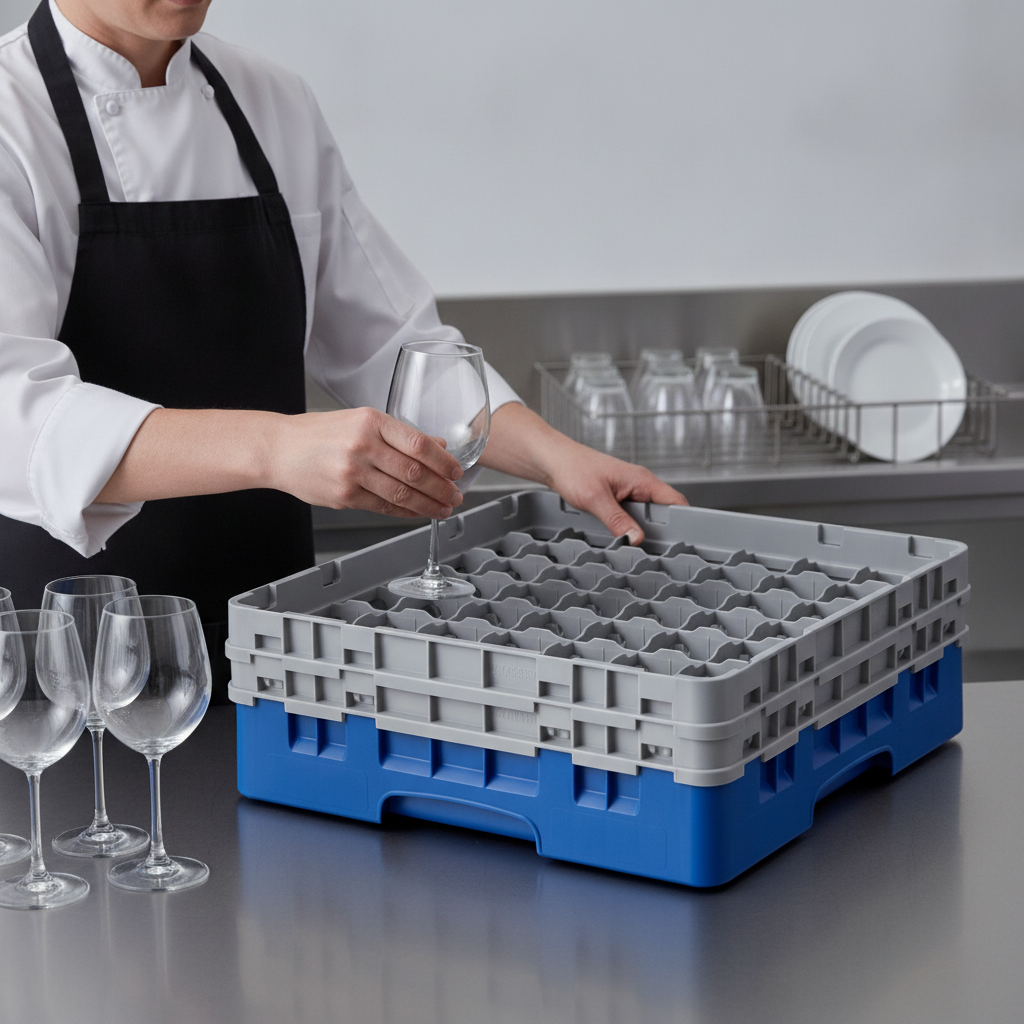 Polypropylene Blue Camrack with 49 Compartments for Safe Transport