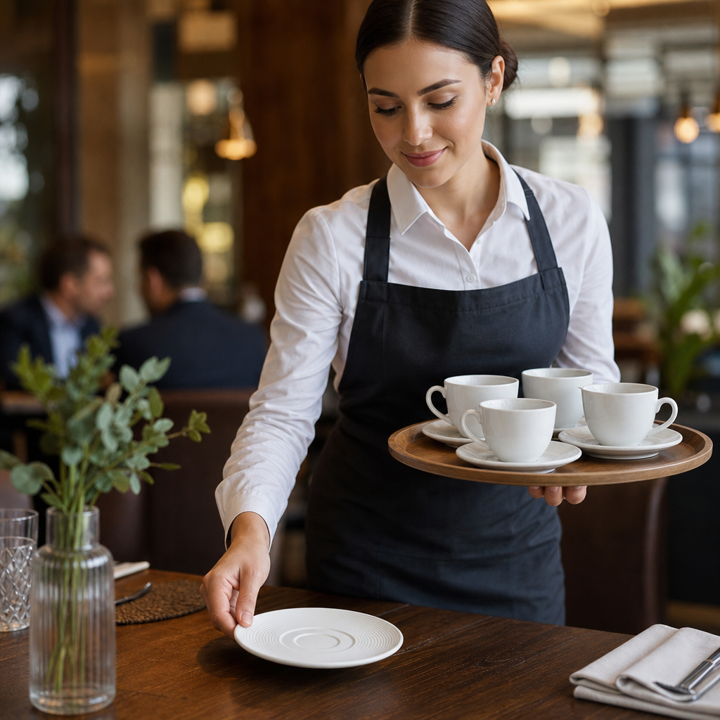 Saucers 152.5mm Vitrified Porcelain for Dining Establishments (Pack of 12)