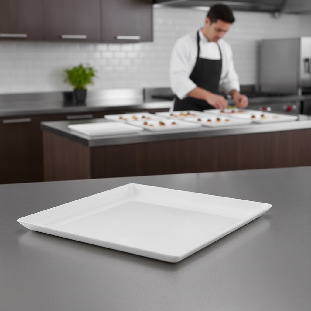 Melamine White GN 1/2 Tray for Buffets & Events