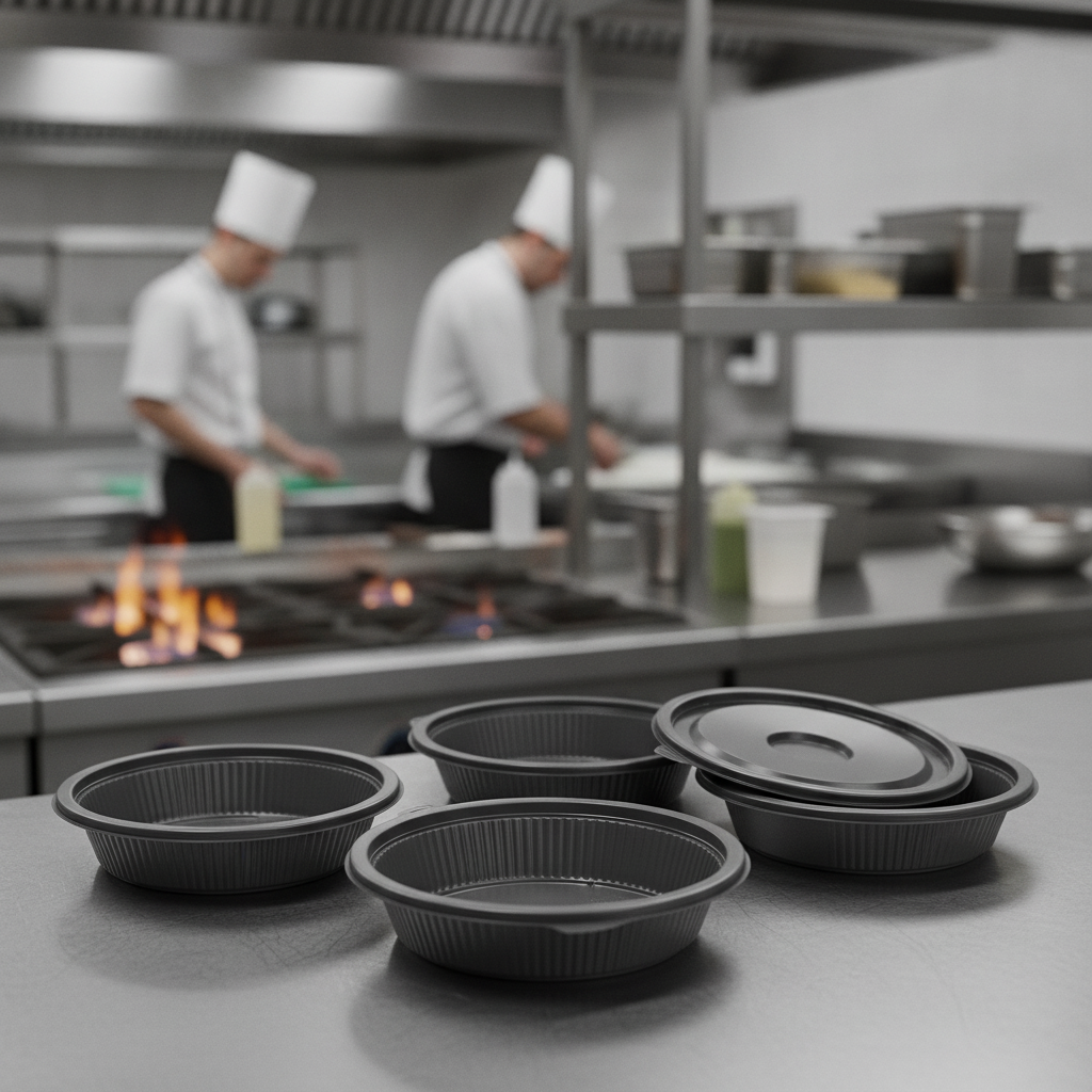 rPET Round Takeaway Containers 650ml for Food Service (Pack of 464)