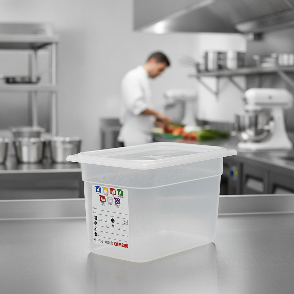 Polypropylene Food Storage Container 1/4 GN 150mm for Professional Kitchens