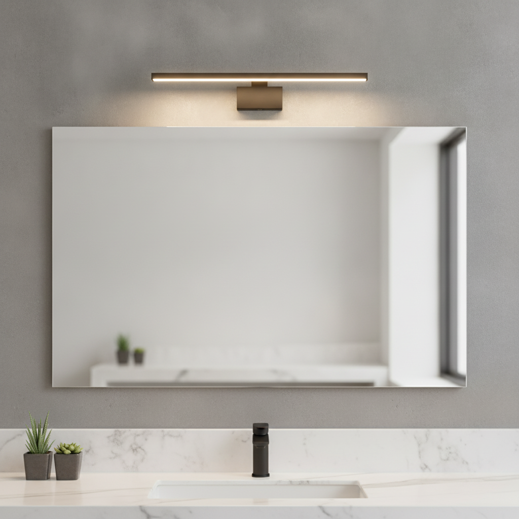 Metal Black Wall Light 4000K for Bathrooms & Living Spaces