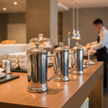 Polished Stainless Steel Cafetiere 1.2L for Self-Service Buffets