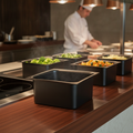 Metal GN 1/2 Insert Black 310x250mm for Buffet Displays
