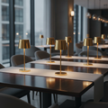 Aluminium Gold Micro LED Table Lamp 210mm for Indoor & Outdoor Use (Pack of 6)