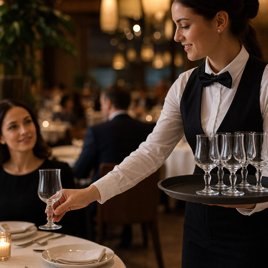 Toughened Glass Wine Glasses 230ml for Restaurants & Bars (Pack of 48)
