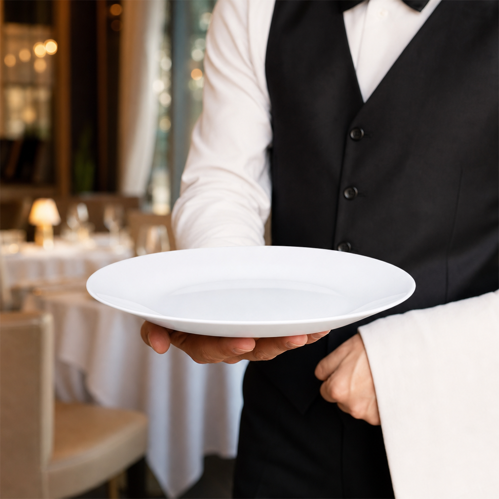 Dinner Plate 252mm Porcelain for Catering Services (Pack of 24)