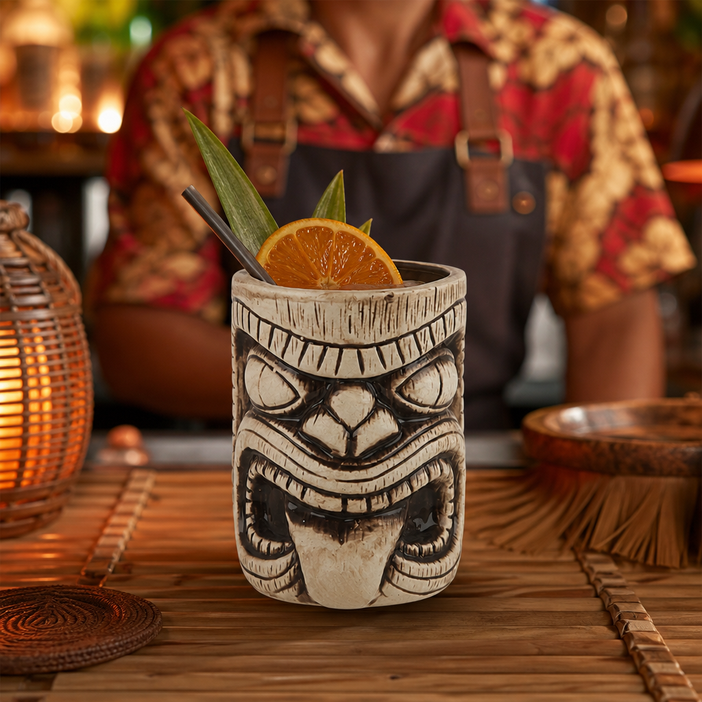 Ceramic Tiki Mug 450ml for Themed Parties