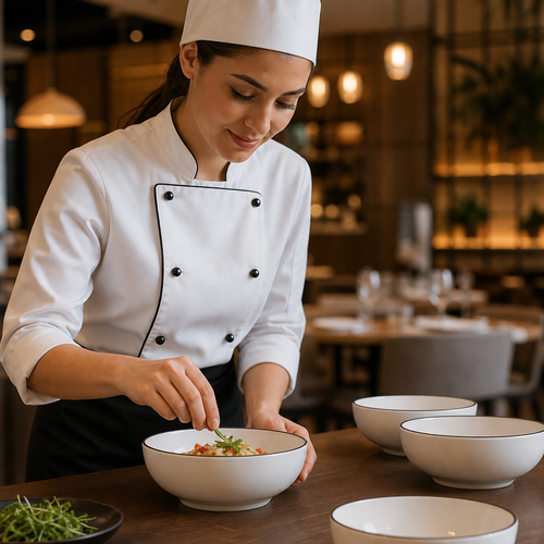Alumina Bowls 175mm Vitrified Ceramic for Dining (Pack of 12)