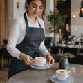 Cappuccino Saucers 156mm Vitrified Ceramic for Coffee Service (Pack of 12)