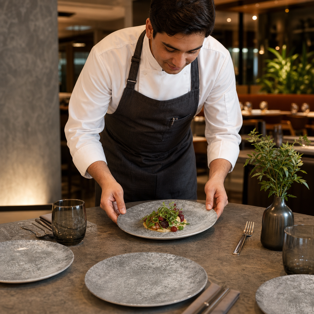 Vitrified Plates 254mm China for Contemporary Dining (Pack of 12)