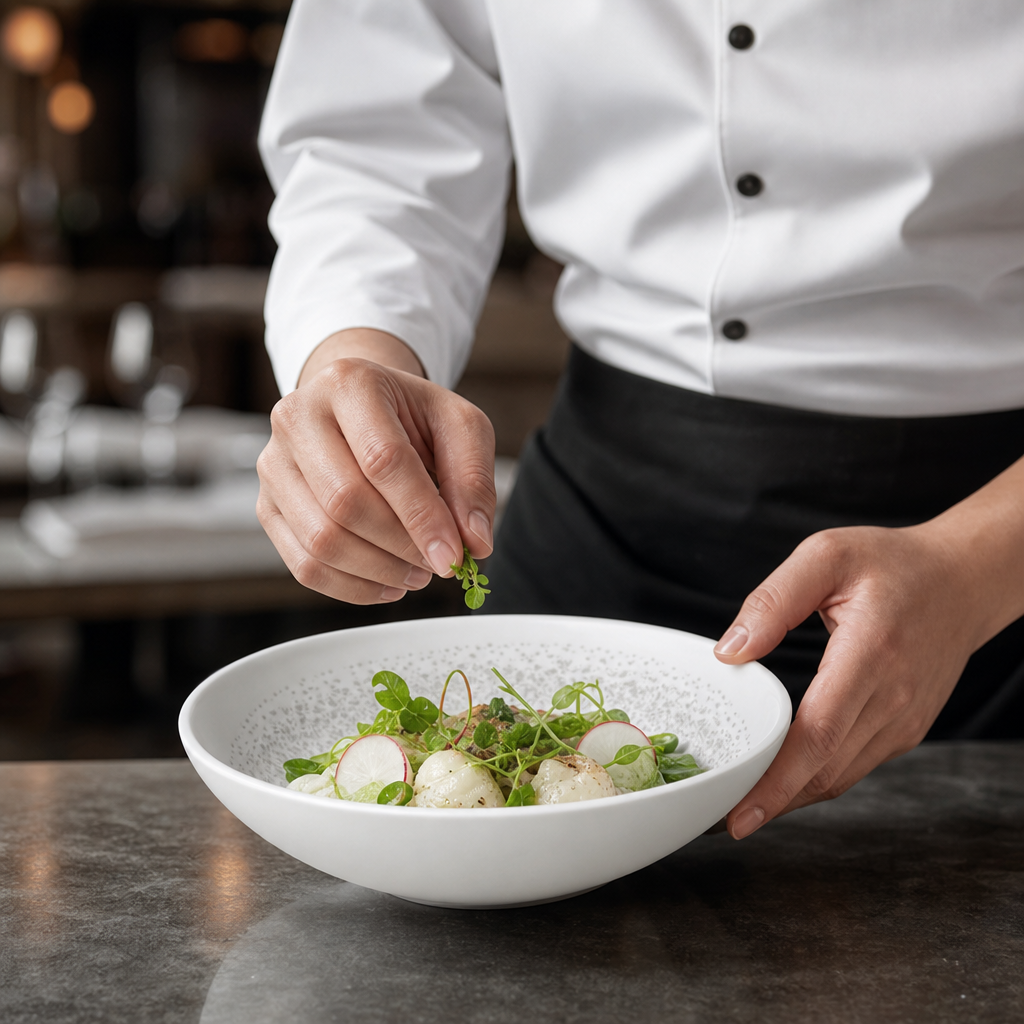 Caldera Porcelain Bowls 17oz in Chalk White for Commercial Dining