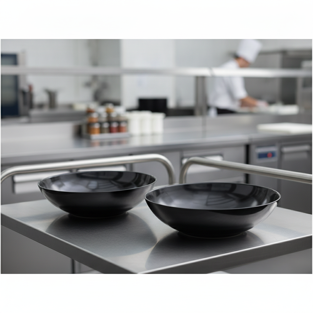 Melamine Buffet Bowls 4.5L Black for Catering & Hospitality (Pack of 2)