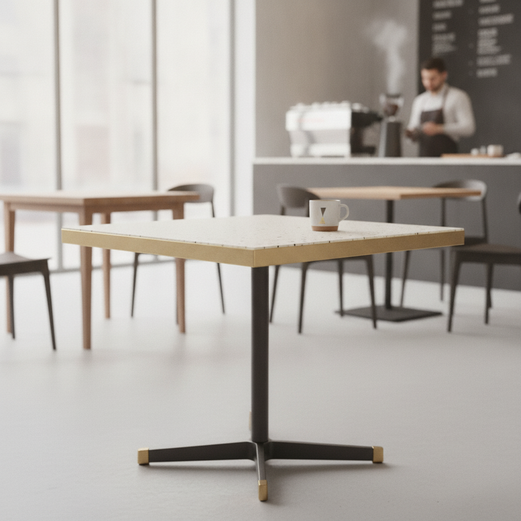 Honeycomb & Chipboard Terrazzo Square Table Top 700mm for Indoor Use