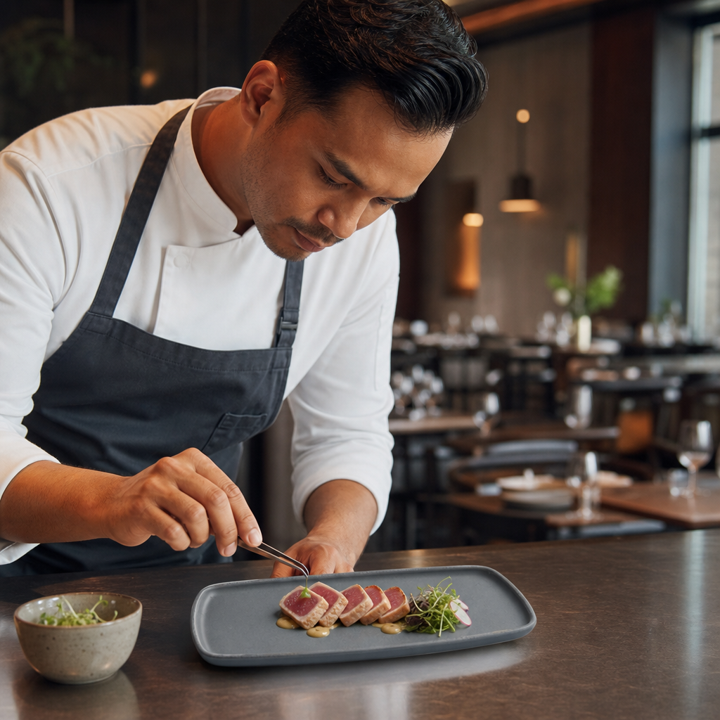 Oblong Plates 287x146mm Grey Vitrified Ceramic for Stylish Dining (Pack of 6)