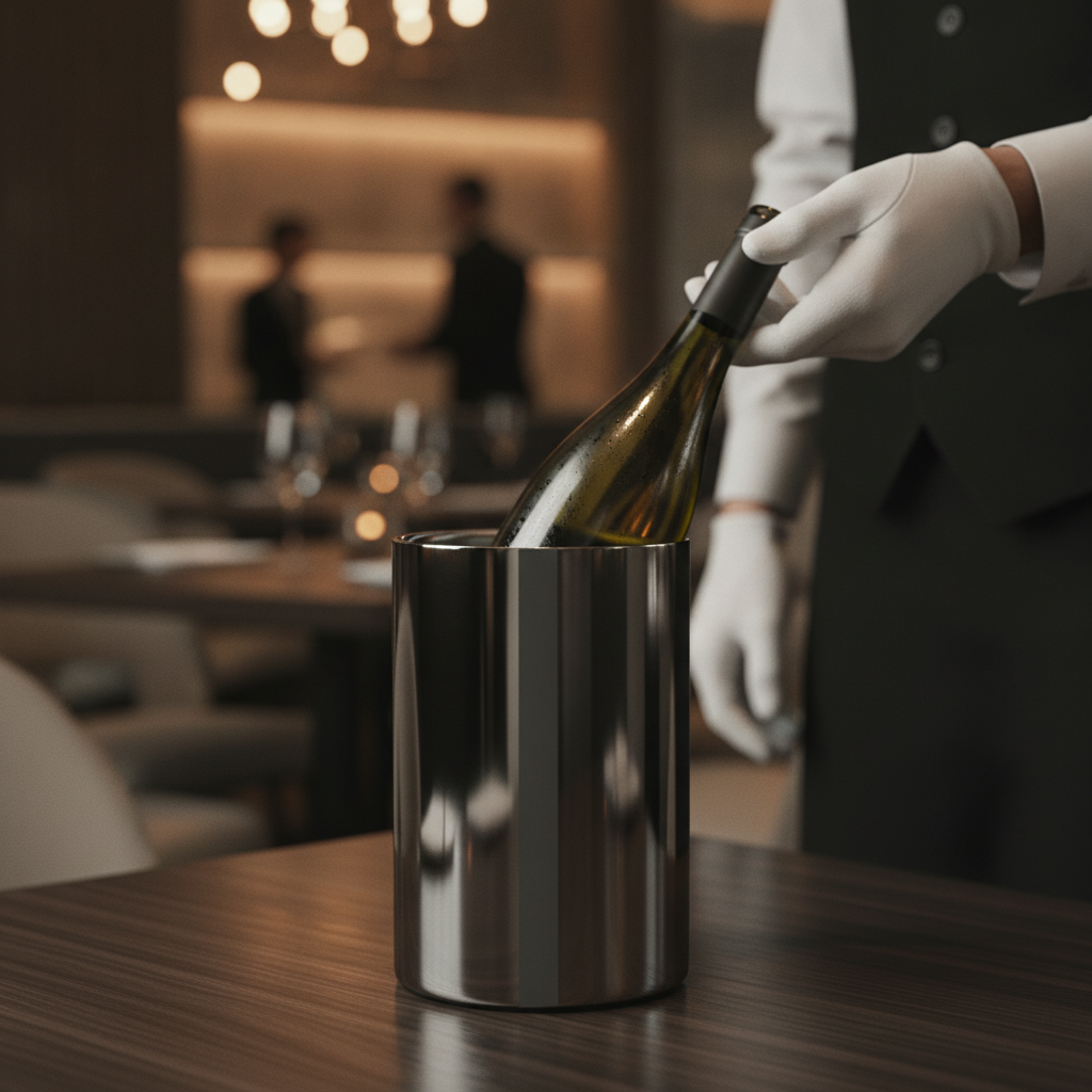 Stainless Steel Wine Cooler 1L for Elegant Dining