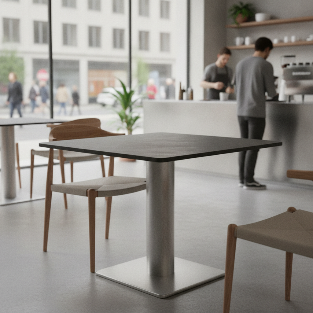 Laminate Square Table Top 600mm for Hospitality & Workspace