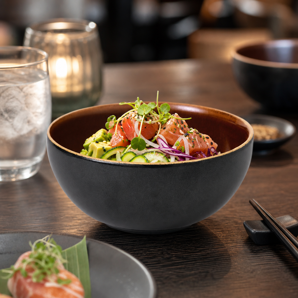 Nourish Tokyo Black Deep Bowls 770ml for Casual and Elevated Dining