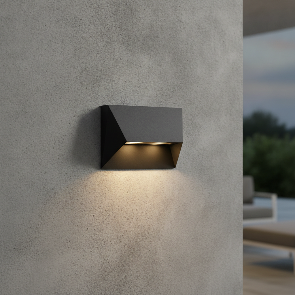 Aluminium Outdoor Wall Light Black for Modern Spaces