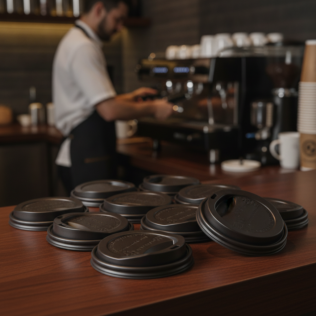 CPLA Coffee Cup Lids 340ml for Takeaway Beverages (Pack of 1000)