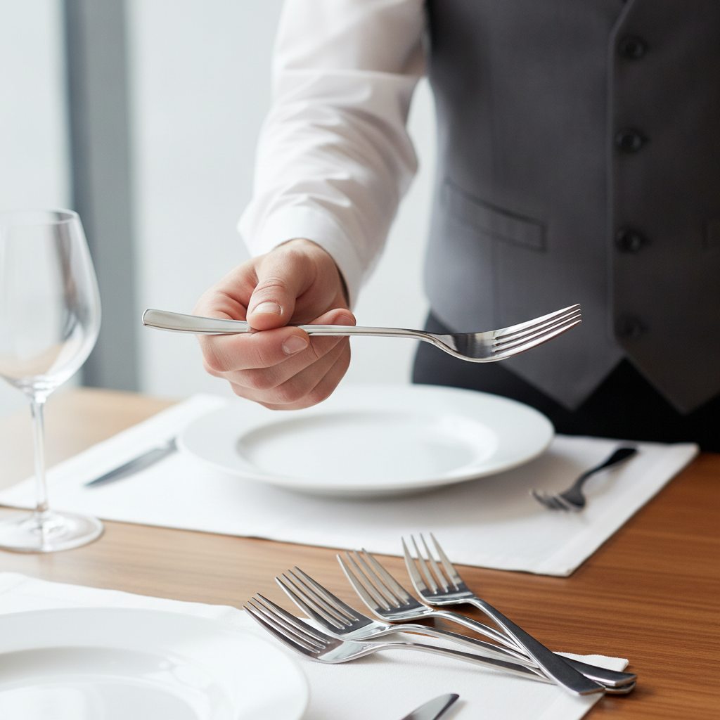 Stainless Steel Table Forks for Modern Dining (Pack of 12)