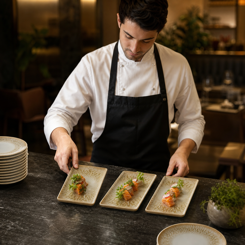 Oblong Platters 298x153mm Vitrified Ceramic for Hospitality (Pack of 12)