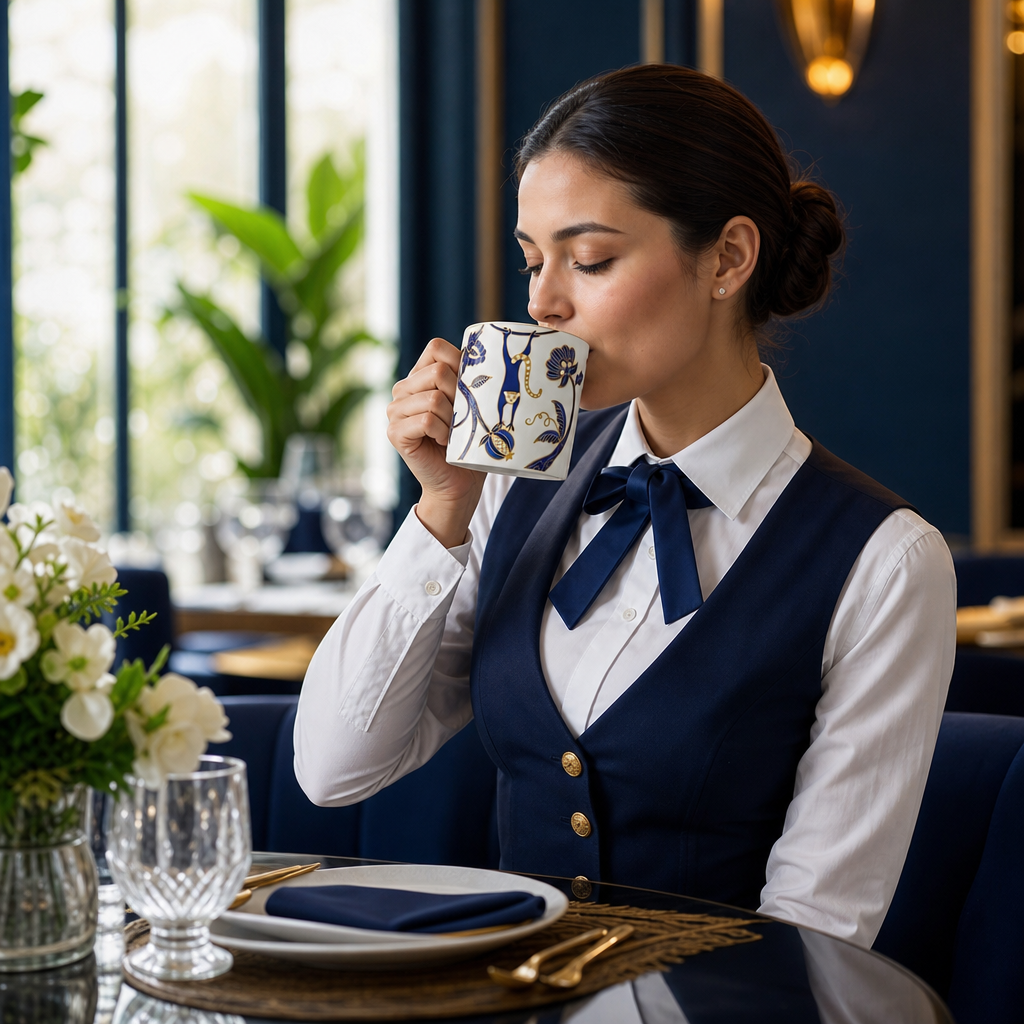 Coupe Mugs Exotic Illustrations 350ml Bone China for Upscale Dining (Pack of 12)