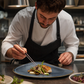 Triangular Chefs Plates x 365 250mm Blue Vitrified Ceramic for Restaurants (Pack of 6)