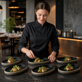 Black & Oval Plates 180x110mm White Stoneware for Modern Dining Spaces (Pack of 6)