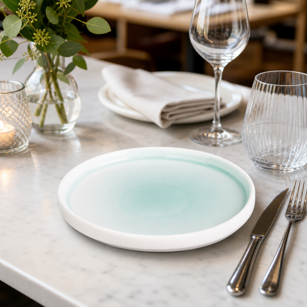 Plates 156mm Porcelain for Stylish Table Settings (Pack of 6)