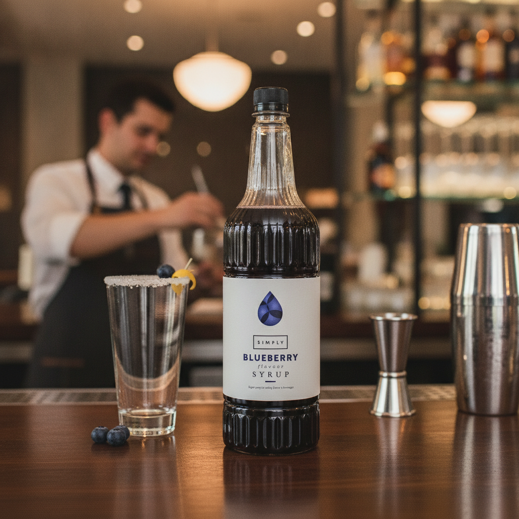 Blueberry Syrup 1L for Cocktails and Desserts