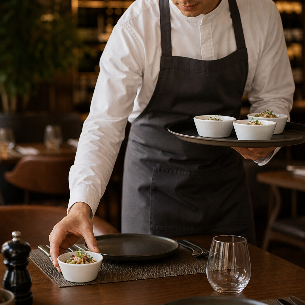 Sloping Edge Bowls 90mm Porcelain for Casual Dining (Pack of 12)