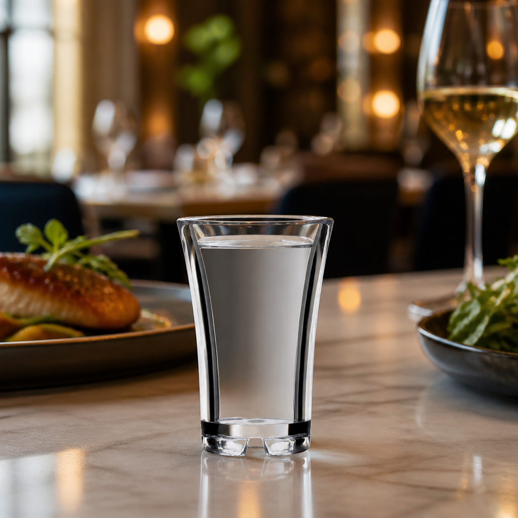 Polycarbonate Clear Shot Glasses 30ml for Events (Pack of 48)