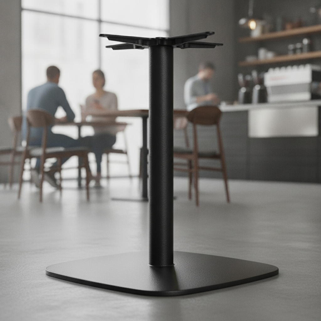 Black Cast Iron Table Base 720mm for Cafés & Restaurants
