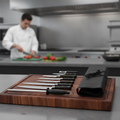 Stainless Steel 8-Piece Chef Knife Set for Professional Use