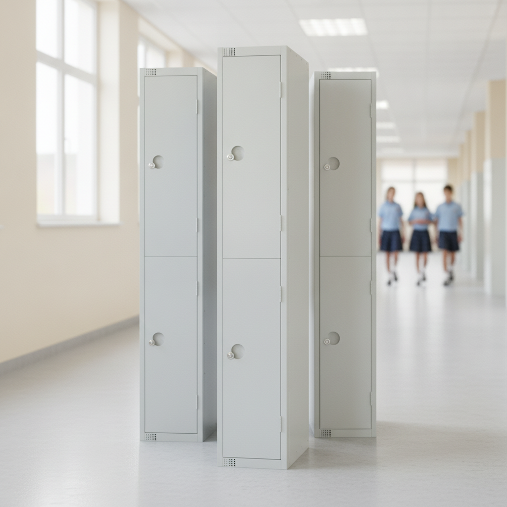 Polyester Powder Coated Steel Lockers 300mm for Education & Health Institutions