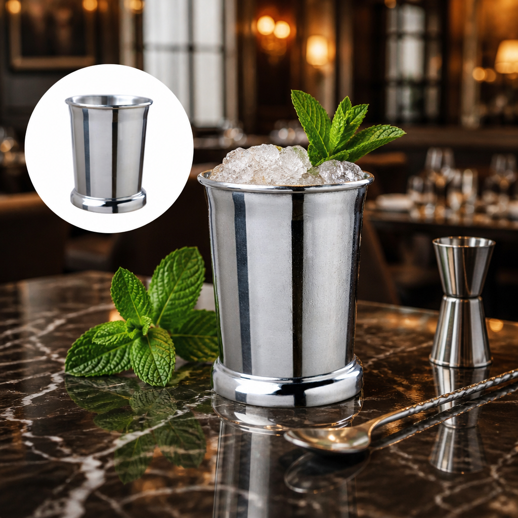 Stainless Steel Julep Cup 400ml for Classic Cocktails