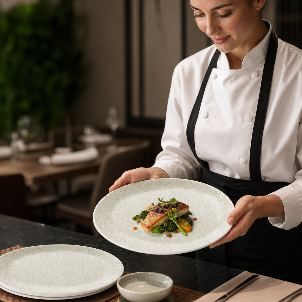 Alumina Coupe Plates 252.5mm Vitrified Ceramic for Elegant Dining (Pack of 12)