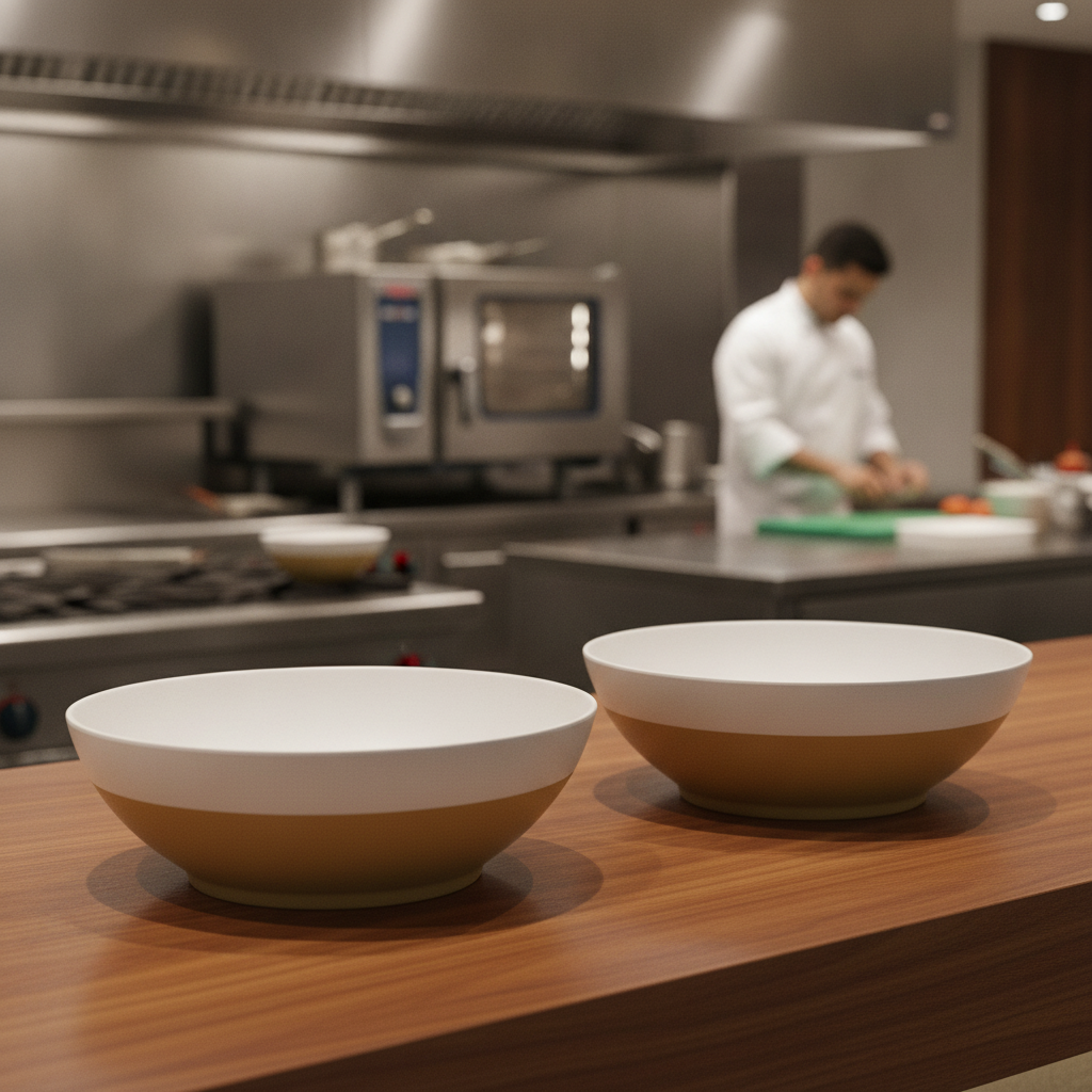 Melamine Deep Bowls 360mm for Creative Buffet Presentations (Pack of 2)