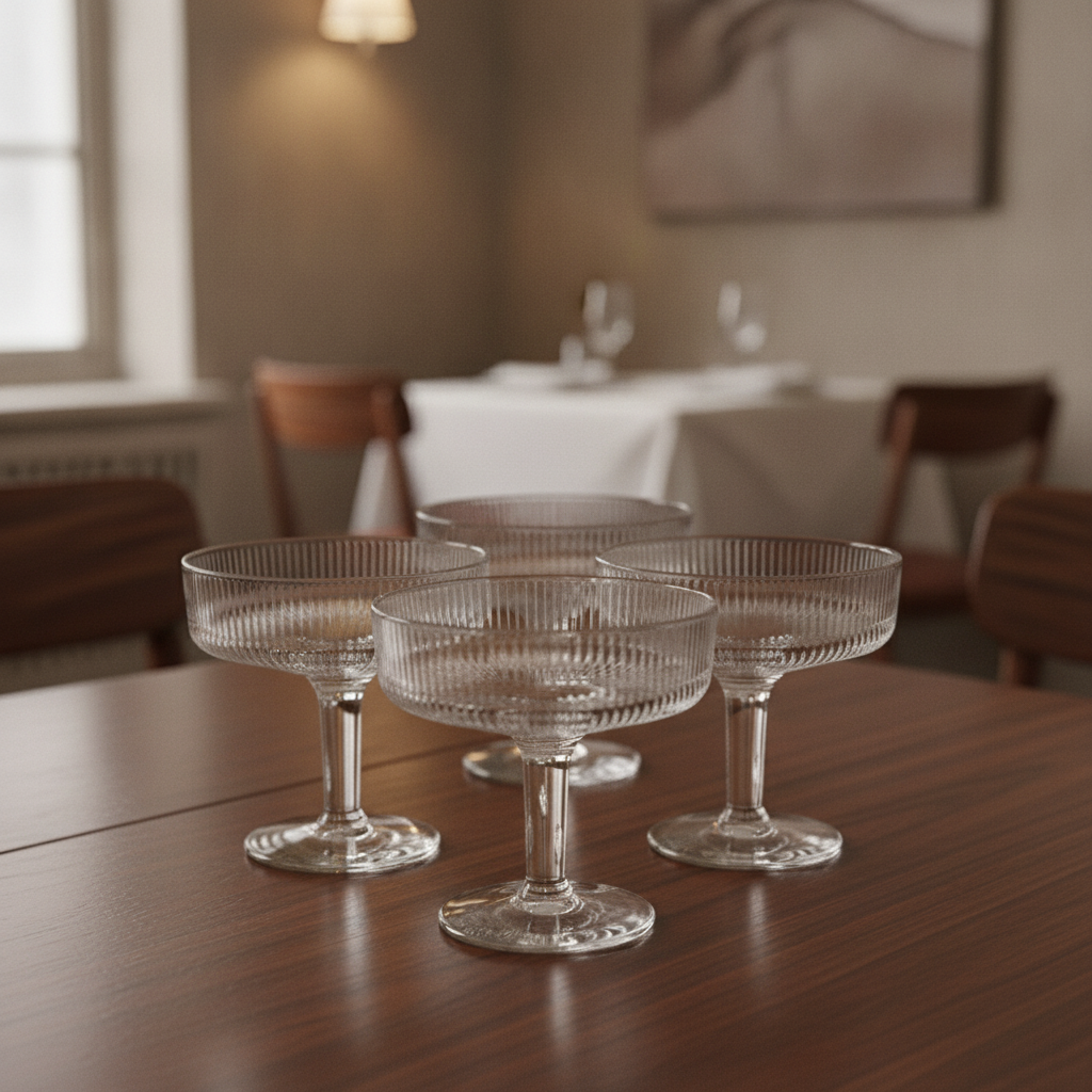 Clear Glass Dessert Dishes 370ml for Elegant Presentations (Pack of 6)