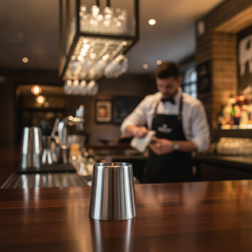 Stainless Steel Thimble Measure 70ml for Bars & Pubs