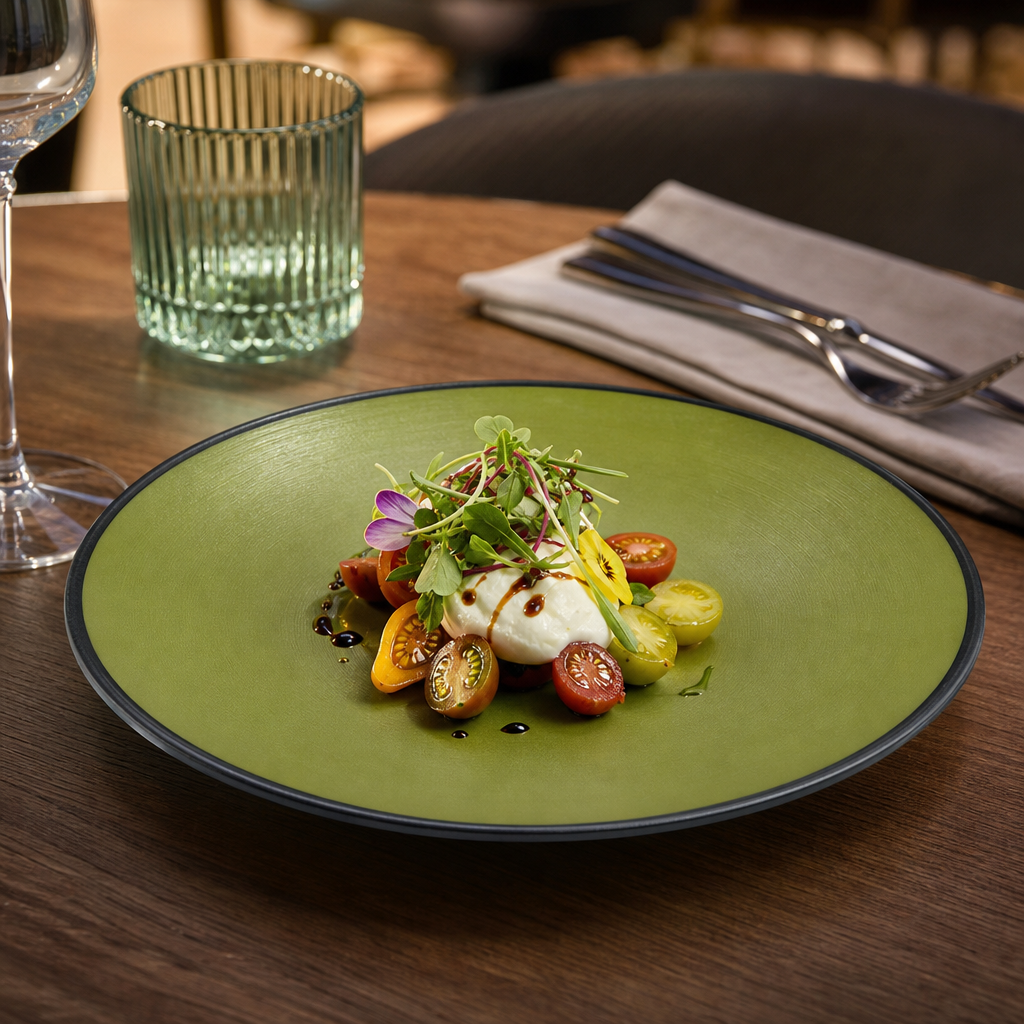 Round Plates 203mm Melamine for Foodservice Occasions (Pack of 24)