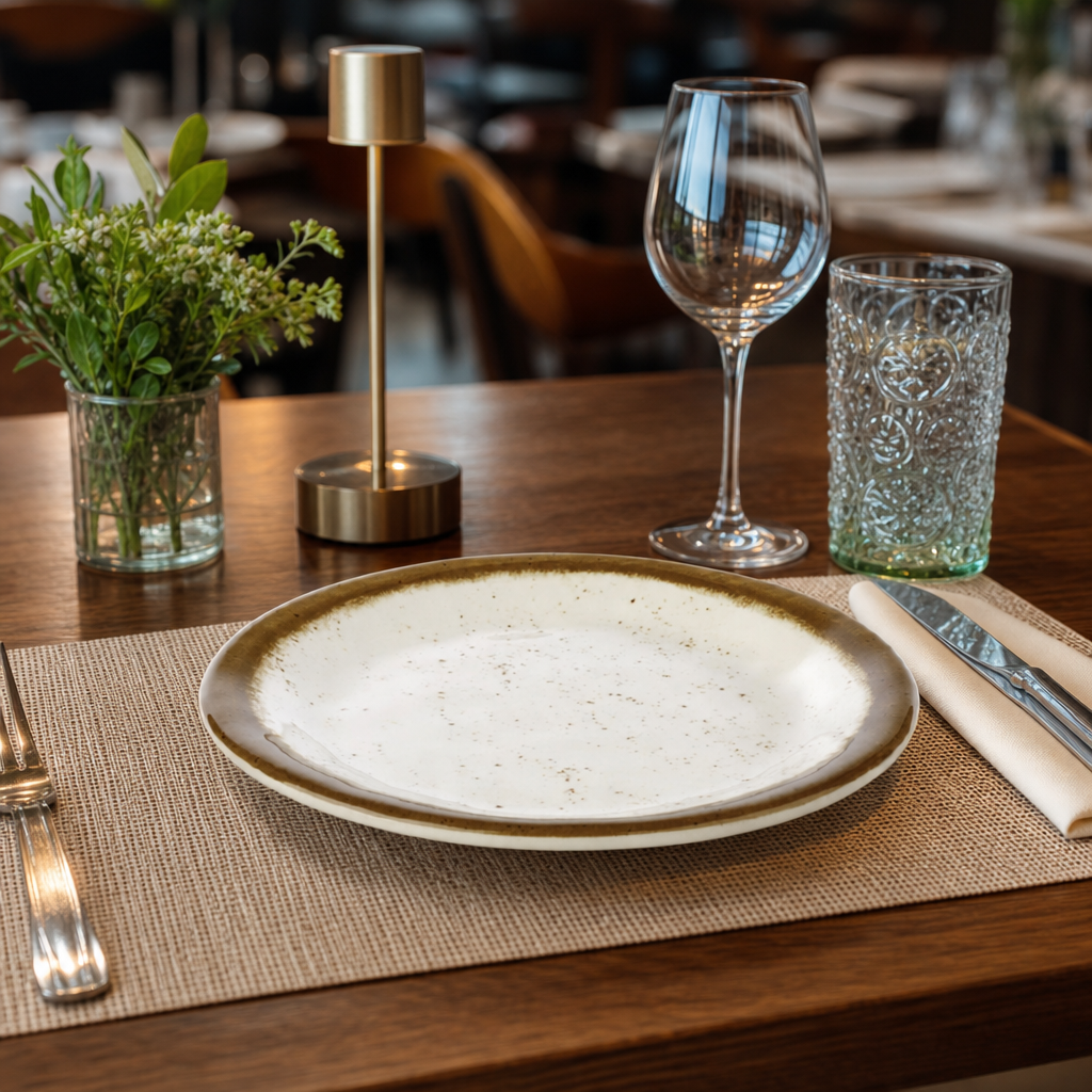 Flat Plate 190mm Melamine for Elegant Dining (Pack of 12)