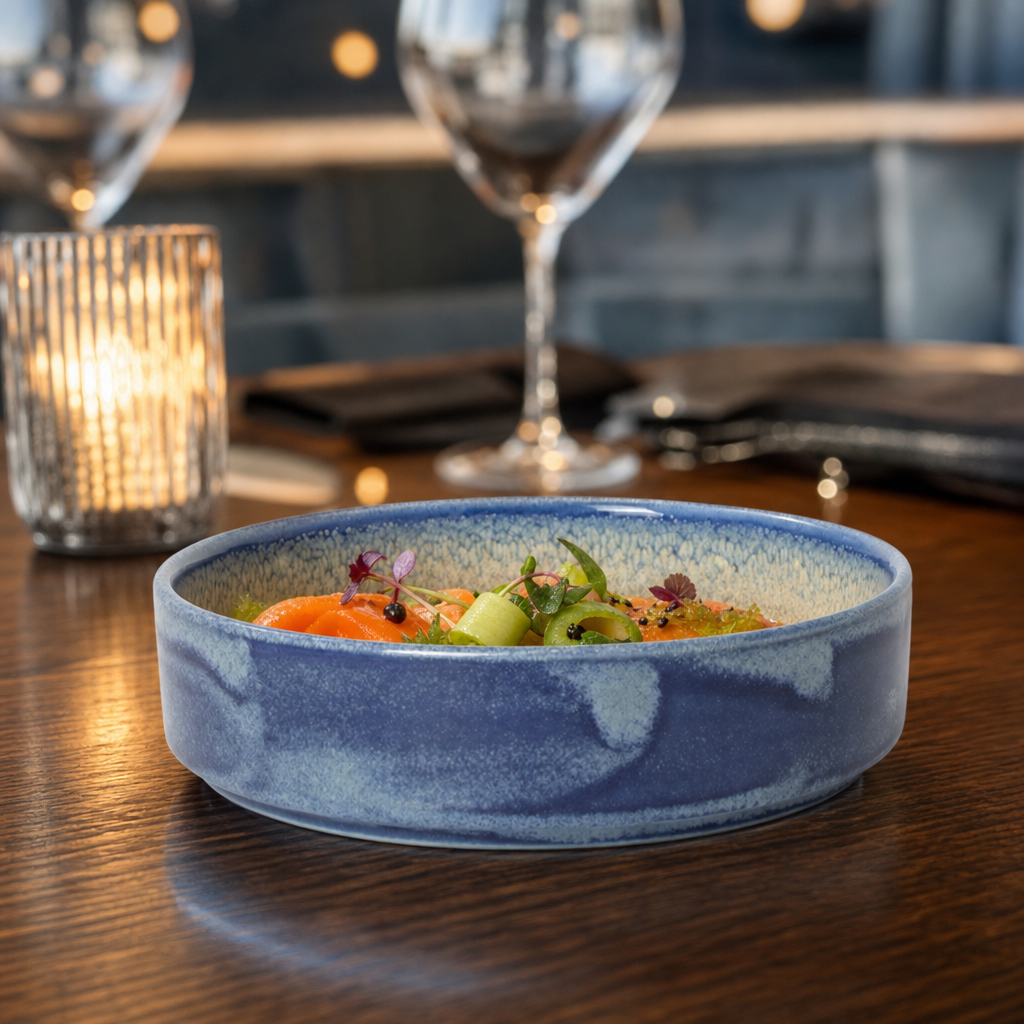 Round Stacking Trays 165mm Vitrified Ceramic for Versatile Dining (Pack of 12)
