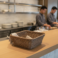 Polyethylene Square Serving Basket 230x230mm for Food Presentation