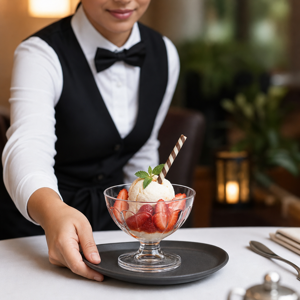Polycarbonate Sundae Glasses 200ml for Outdoor Catering (Pack of 12)