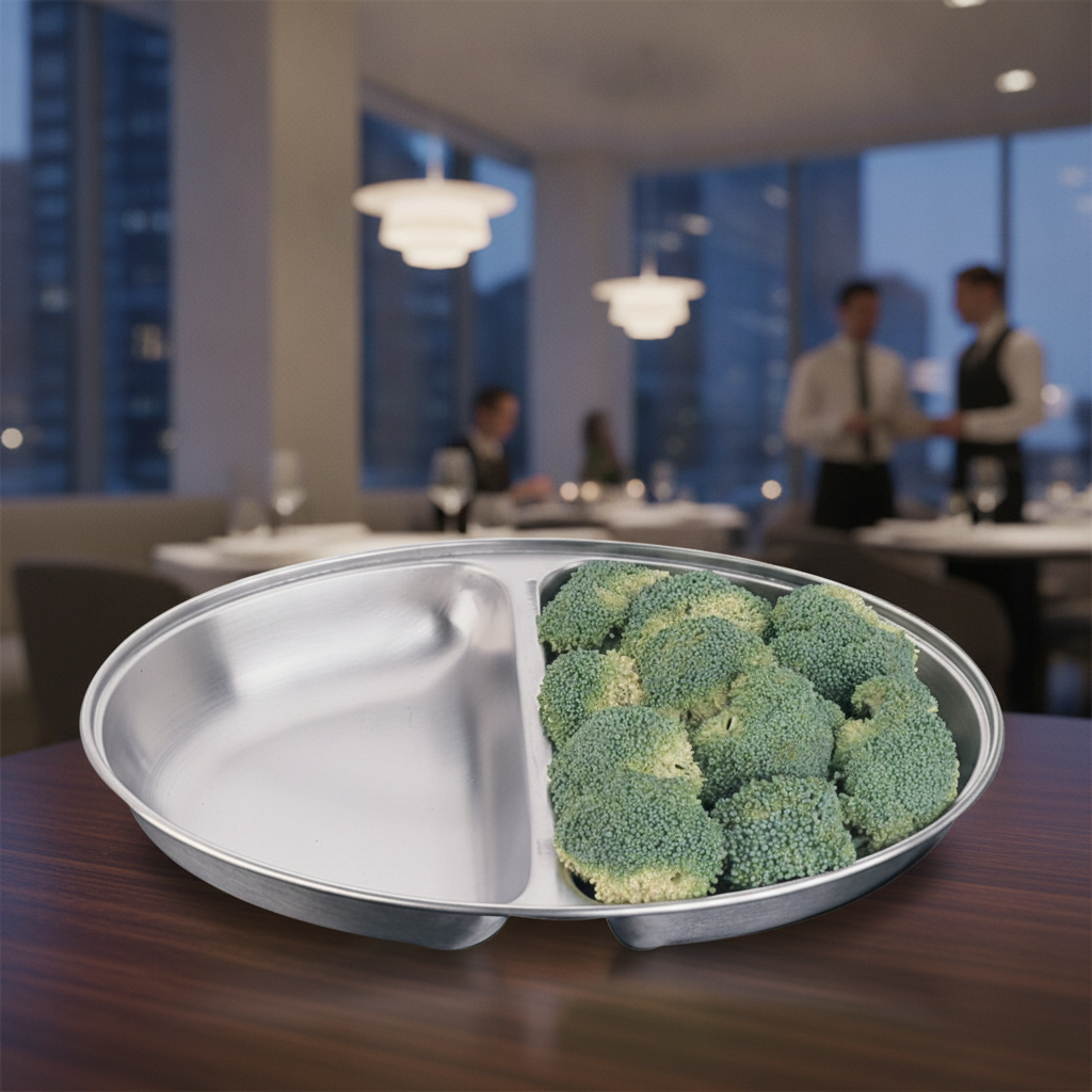 Stainless Steel Oval Vegetable Dish 254mm for Dining Settings