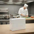 White Paper Dinner Napkins 400x400mm for Restaurants & Catering (Pack of 1000)