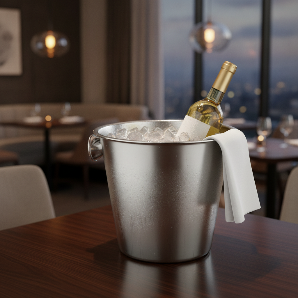 Stainless Steel Wine Bucket 4.59L for Entertaining Guests